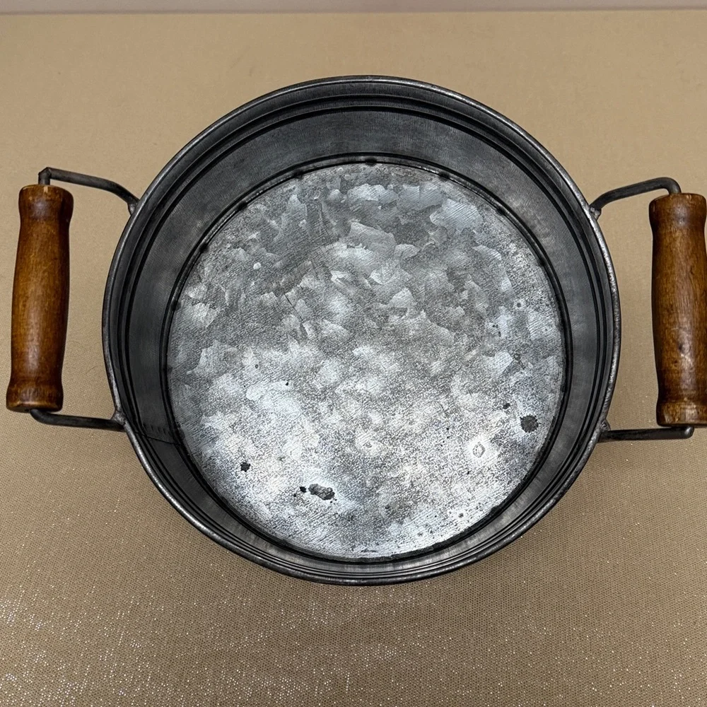 Magnolia Farms magnolia home galvanized handled bucket - Picture 3 of 4